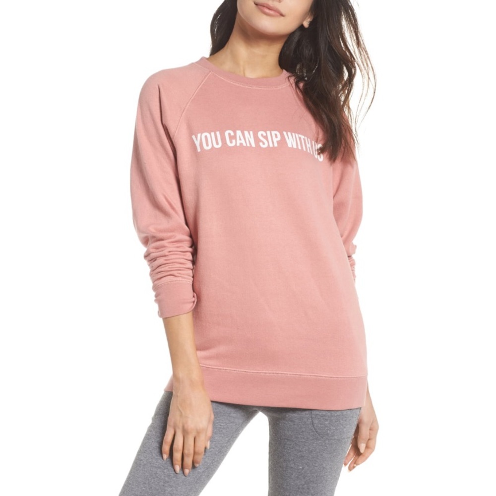 NWT BRUNETTE THE LABEL / CREW SWEATER - Picture 1 of 4